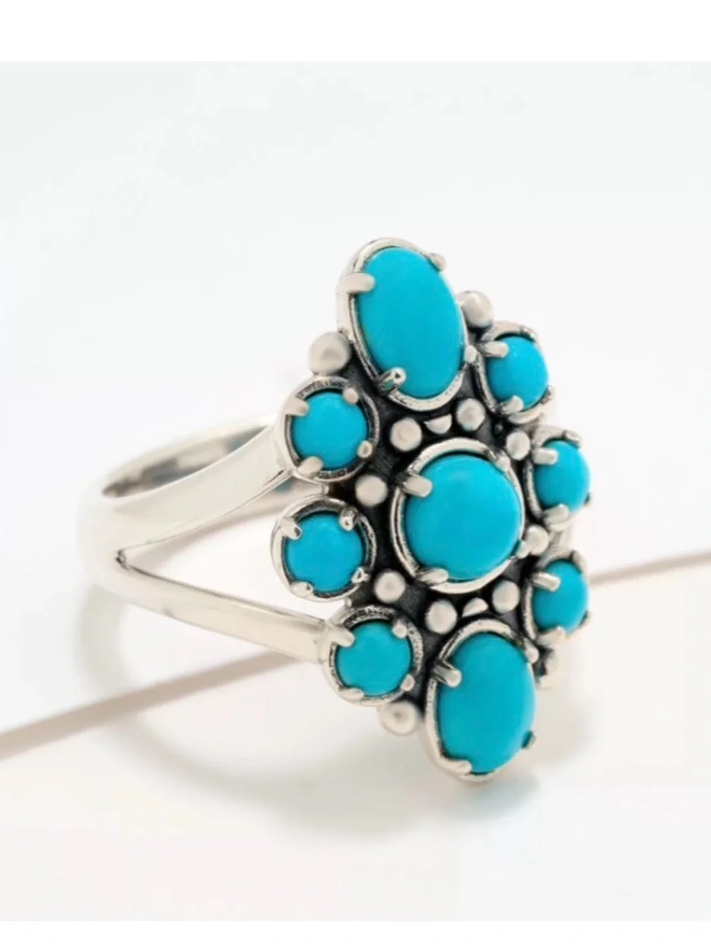 Carolyn Pollack ~ American West Sterling Silver Sleeping Beauty Turquoise Ring